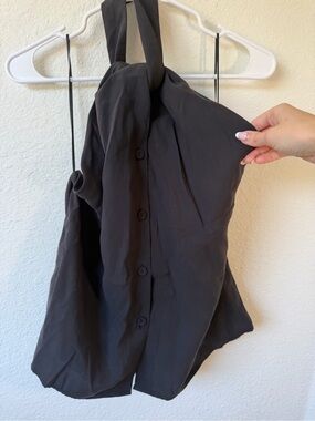 NWT Zara Black Halter Top Tank Medium